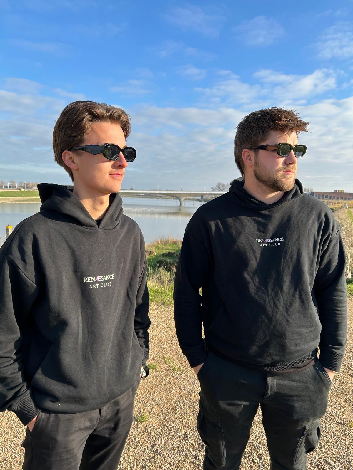 Renaissance Art Club hoodie met kunstwerk van Leonardo da Vinci, hoogwaardige katoenmix, beschikbaar in verschillende maten en kleuren
